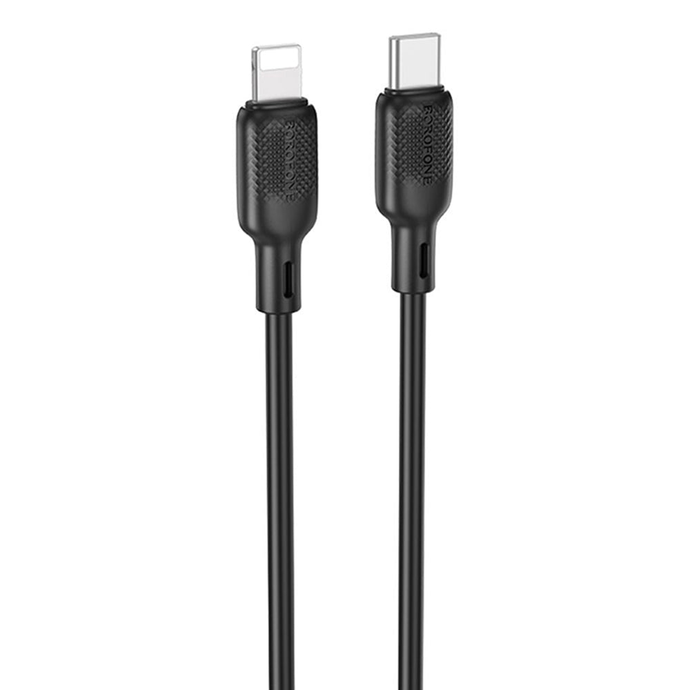 Daten- und Ladekabel USB-C - Lightning Borofone BX113 Lenny, 27W, 2m, Schwarz