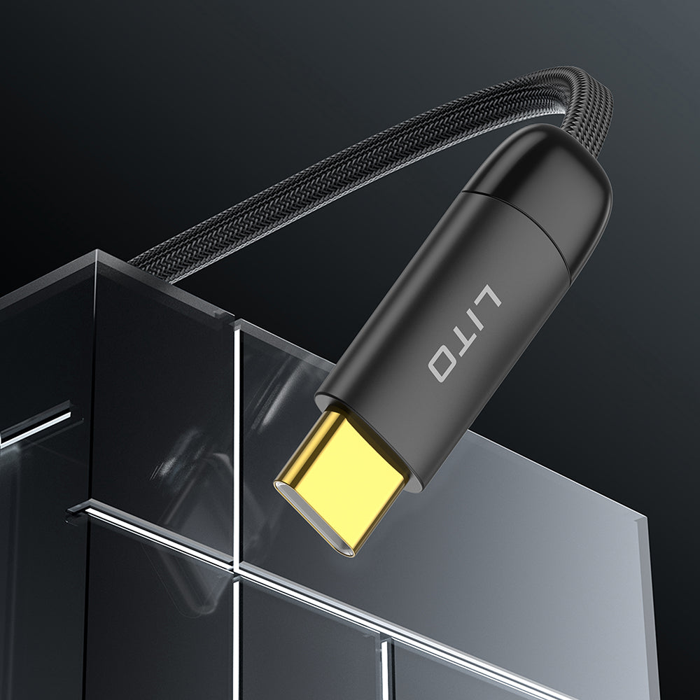 USB-C - Lightning Lade- und Datenkabel Lito LD11CL, 30W, 1m, Schwarz