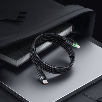USB-C to Lightning McDodo CA-2010 Self Winding Data and Charging Cable, 36W, 1.2m, Black