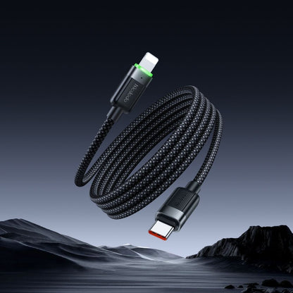USB-C to Lightning McDodo CA-2010 Self Winding Data and Charging Cable, 36W, 1.2m, Black