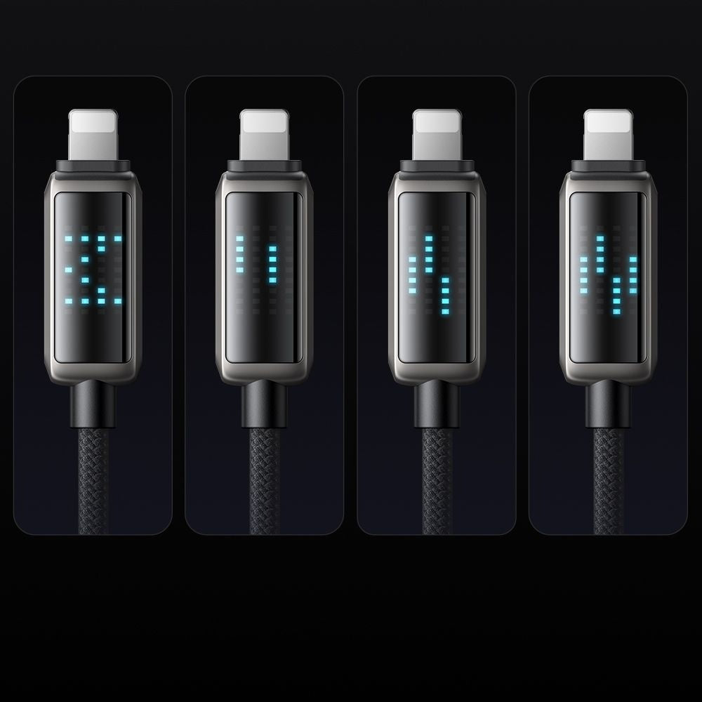 Daten- und Ladekabel USB-C - Lightning McDodo CA-2630 Display, 36W, 1.2m, Schwarz
