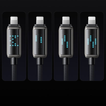 Daten- und Ladekabel USB-C - Lightning McDodo CA-2630 Display, 36W, 1.2m, Schwarz