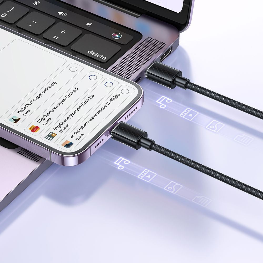 USB-C to Lightning McDodo CA-3660 Data and Charging Cable, 36W, 1.2m, Black