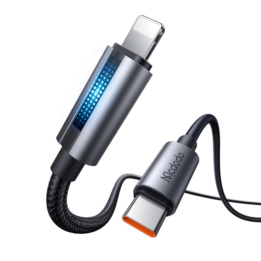 USB-C - Lightning Lade- und Datenkabel McDodo CA-5710, 36W, 1.2m, Schwarz