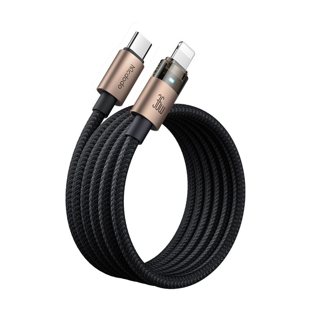 Daten- und Ladekabel USB-C - Lightning McDodo CA-6941, 36W, 1.2m, Gold