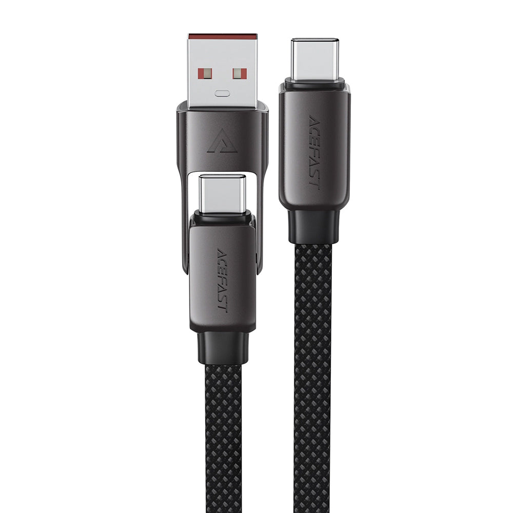 USB-C Daten- und Ladekabel - USB-A / USB-C Acefast C13-04, 60W, 1.2m, Schwarz