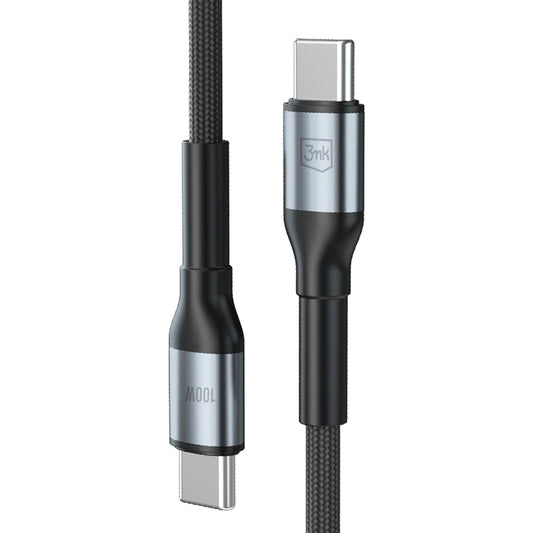 Daten- und Ladekabel USB-C - USB-C 3MK Hyper N, 100W, 1m, Schwarz