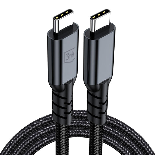 USB-C Daten- und Ladekabel - USB-C 3MK Hyper N Thunderbolt 4, 240W, 2m, Schwarz