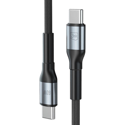 Daten- und Ladekabel USB-C - USB-C 3MK Hyper N, 60W, 2m, Schwarz