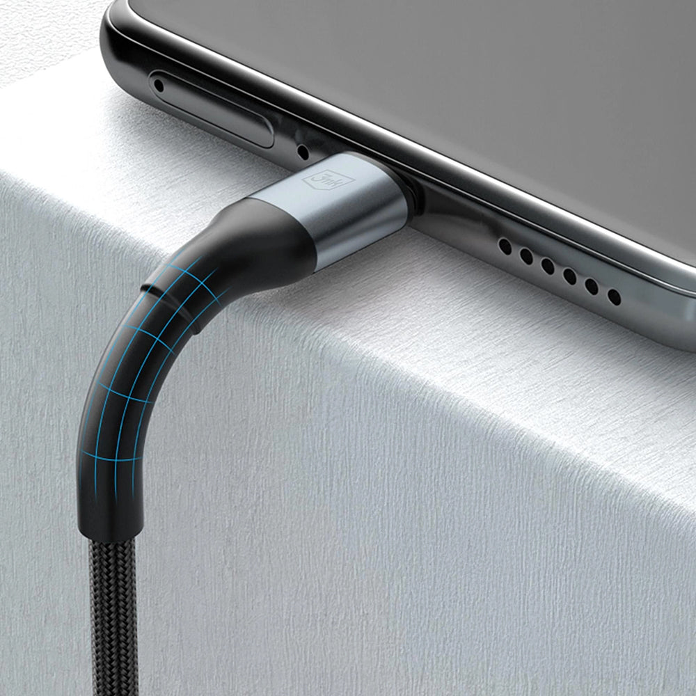 Daten- und Ladekabel USB-C - USB-C 3MK Hyper N, 60W, 2m, Schwarz