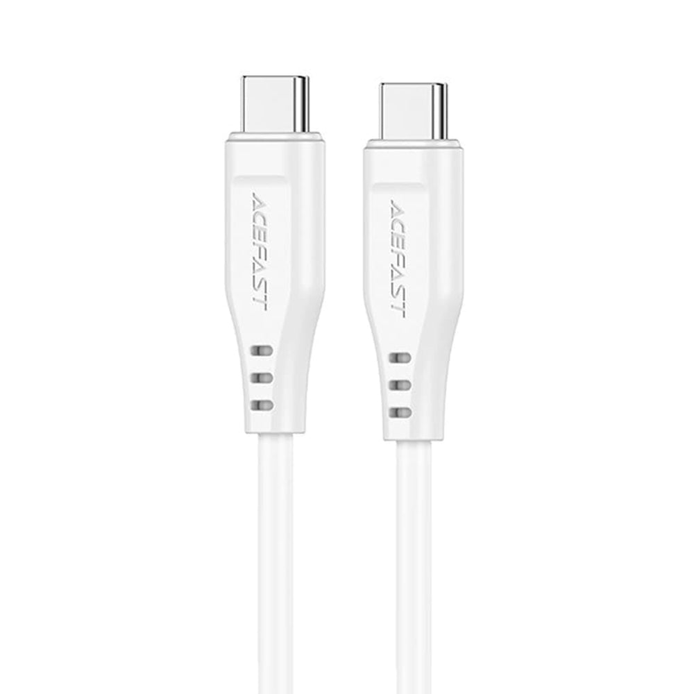 Daten- und Ladekabel USB-C - USB-C Acefast C3-03, 60W, 1,2m, Weiß