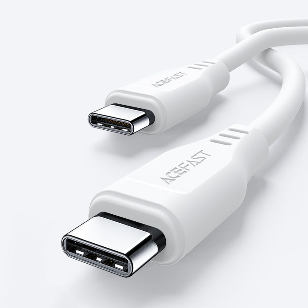 Daten- und Ladekabel USB-C - USB-C Acefast C3-03, 60W, 1,2m, Weiß