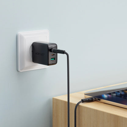 USB-C Daten- und Ladekabel - USB-C Acefast C11-03, 60W, 1.2m, Schwarz