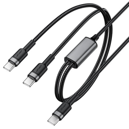USB-C Daten- und Ladekabel - 2 x USB-C Acefast C22-02, 100W, 1,25m, Schwarz