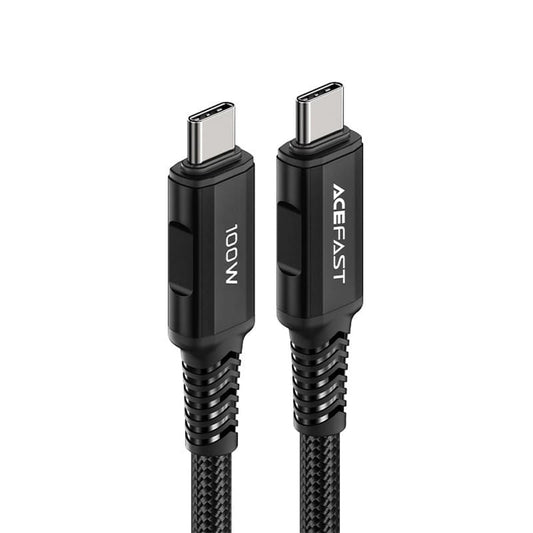 USB-C Data and Charging Cable - USB-C Acefast C4-03, 100W, 2m, Black