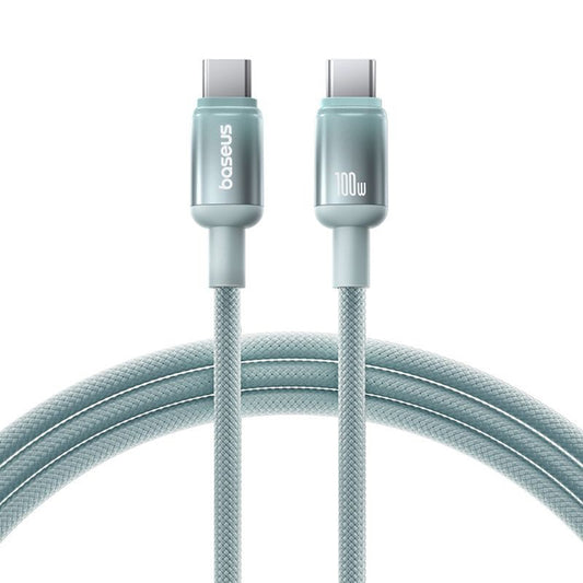 USB-C Daten- und Ladekabel - USB-C Baseus Discolor, 100W, 1m, Blau Grün E0420702