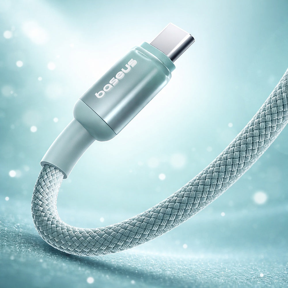 USB-C Daten- und Ladekabel - USB-C Baseus Discolor, 100W, 2m, Blau Grün E0420703