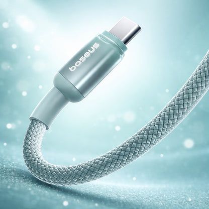 USB-C Daten- und Ladekabel - USB-C Baseus Discolor, 100W, 2m, Blau Grün E0420703