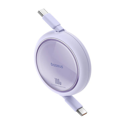 USB-C Daten- und Ladekabel - USB-C Baseus Free2Draw Mini Retractable, 100W, 1m, Lila P10364500511-00