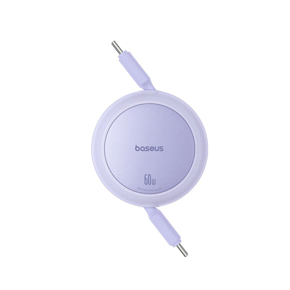 Daten- und Ladekabel USB-C - USB-C Baseus Free2Pull Mini Retractable, 60W, 1m, Lila P10364500511-01
