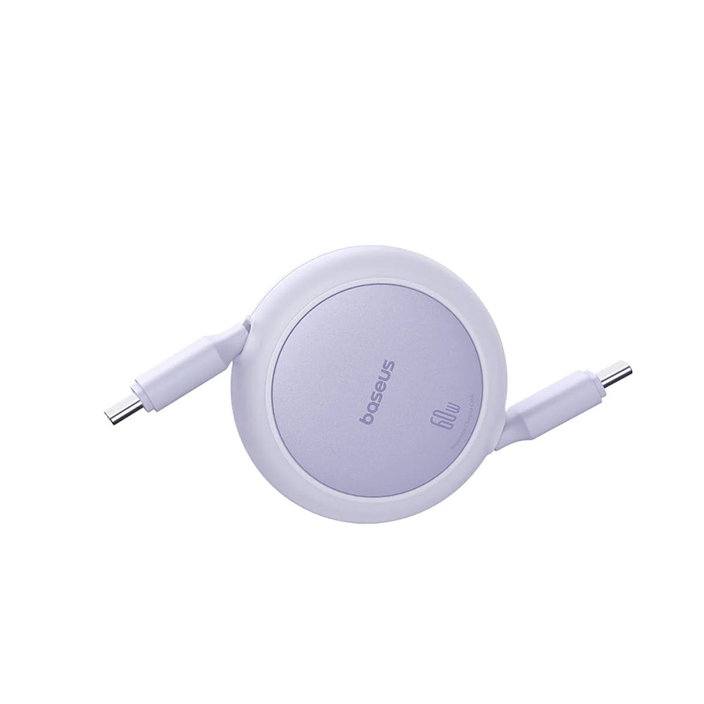 Daten- und Ladekabel USB-C - USB-C Baseus Free2Pull Mini Retractable, 60W, 1m, Lila P10364500511-01