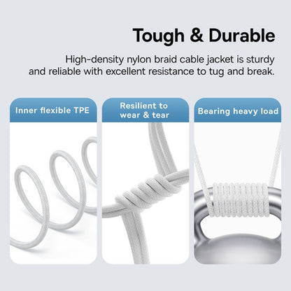 Daten- und Ladekabel USB-C - USB-C Baseus Gem, 100W, 1m, Weiß P10373000211-00