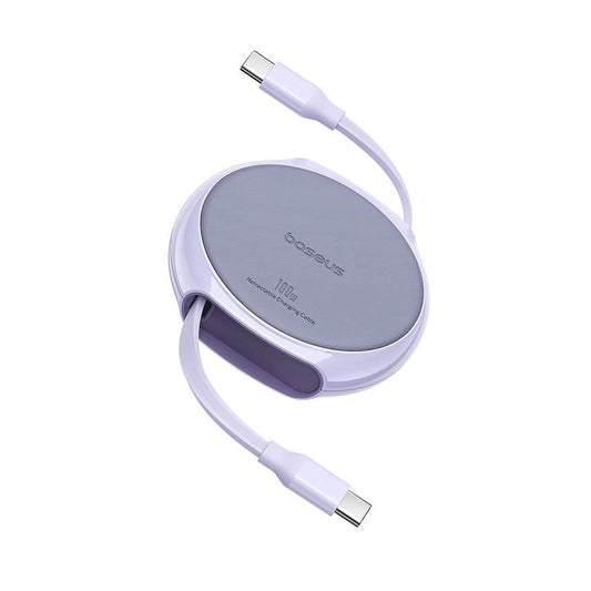 USB-C Daten- und Ladekabel - USB-C Baseus Pathfinder Retractable, 100W, 1m, Lila P10368400511-00