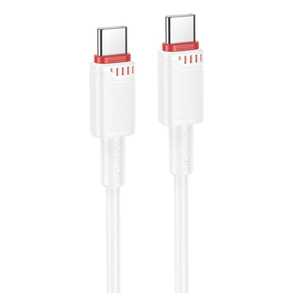 Daten- und Ladekabel USB-C - USB-C Borofone BX110 Beneficio, 60W, 1m, Weiß