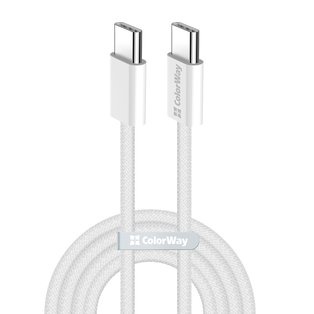 Daten- und Ladekabel USB-C - USB-C ColorWay CW-CBPDCC061, 60W, 1m, Grau