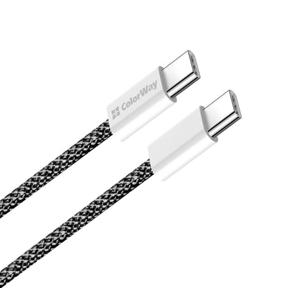USB-C Data and Charging Cable - USB-C ColorWay CW-CBPDCC061, 60W, 1m, Black