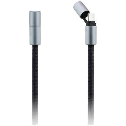 Daten- und Ladekabel USB-C - USB-C Karl Lagerfeld Ikonik Charm, 100W, 1,5m, Schwarz