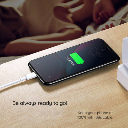 Daten- und Ladekabel USB-C - USB-C Lito, 18W, 2m, Weiß