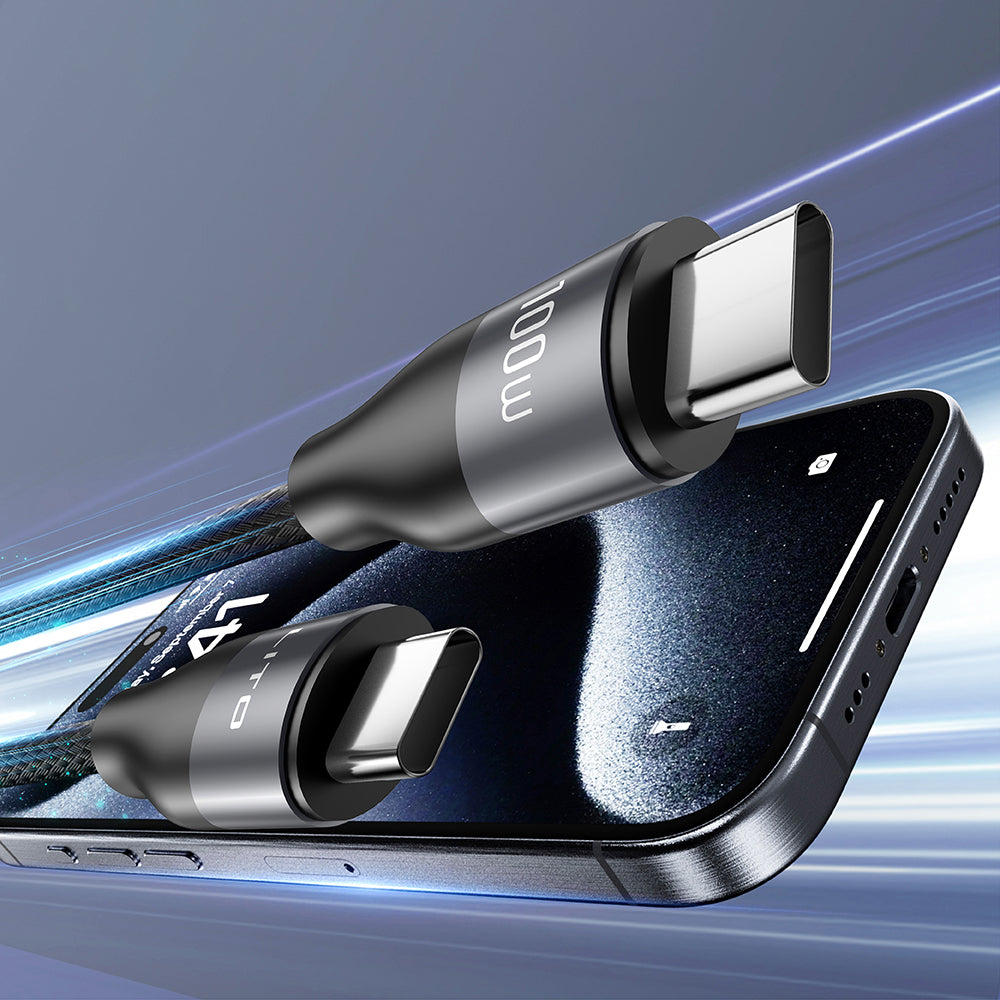 USB-C Daten- und Ladekabel - USB-C Lito LD23CC, 100W, 1m, Grau