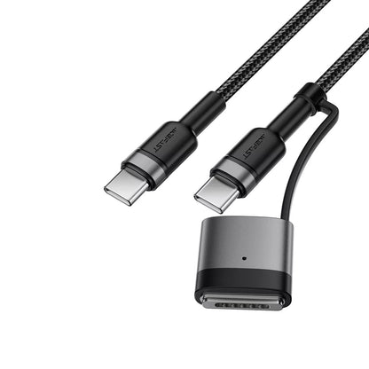 Acefast Ladekabel, USB-C - USB-C / MagSafe 3, 240W, 1.2m, Schwarz