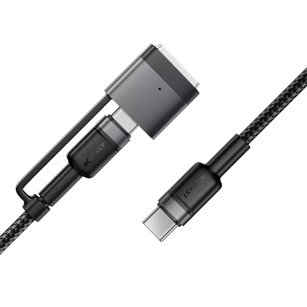Acefast Ladekabel, USB-C - USB-C / MagSafe 3, 240W, 1.2m, Schwarz