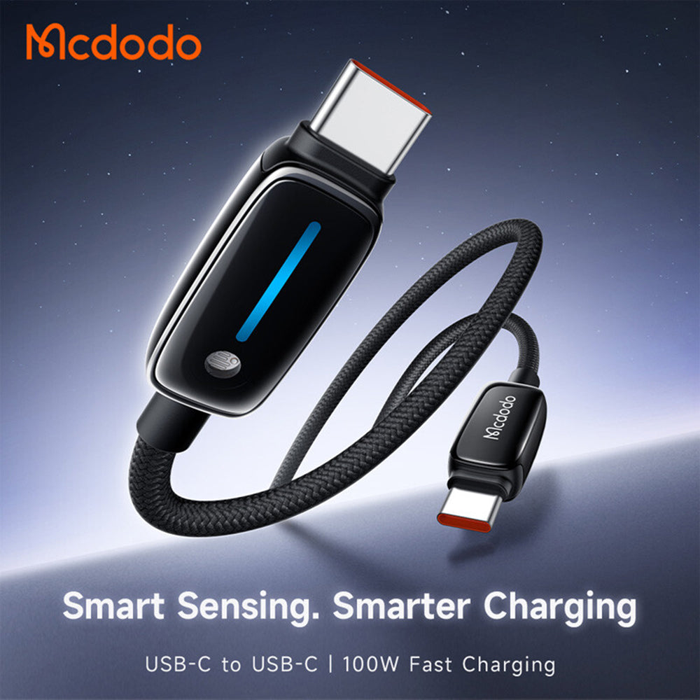 USB-C Daten- und Ladekabel - USB-C McDodo CA-0100, 100W, 1.2m, Schwarz