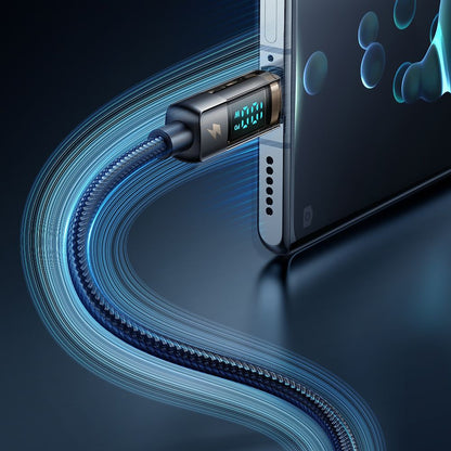 Daten- und Ladekabel USB-C - USB-C McDodo CA-3610 Display Auto Power Off, 100W, 1.2m, Schwarz