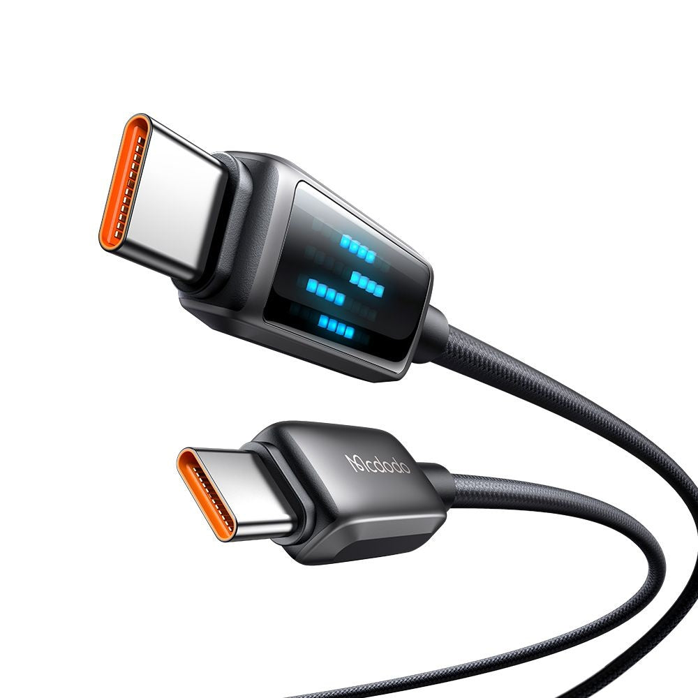 Daten- und Ladekabel USB-C - USB-C McDodo CA-4250 Display, 100W, 1.2m, Schwarz