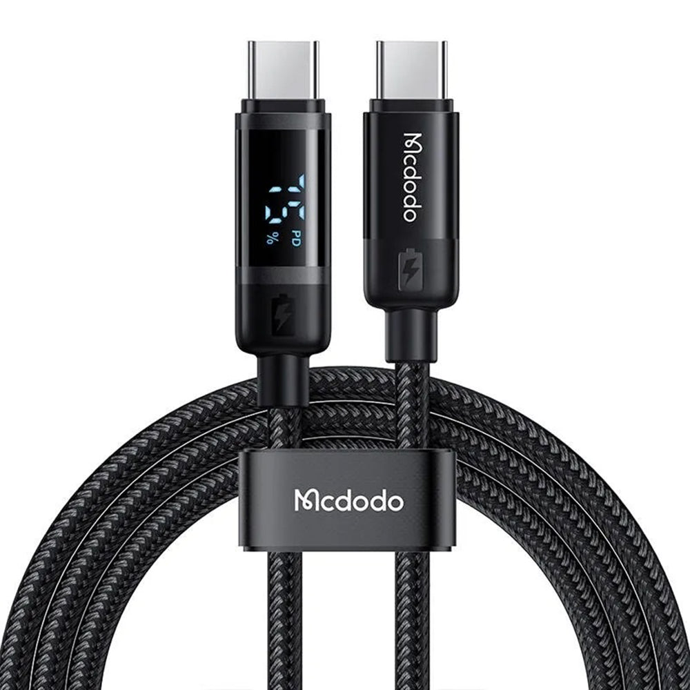 Daten- und Ladekabel USB-C - USB-C McDodo CA-5780 Bat Display, 60W, 1.2m, Schwarz