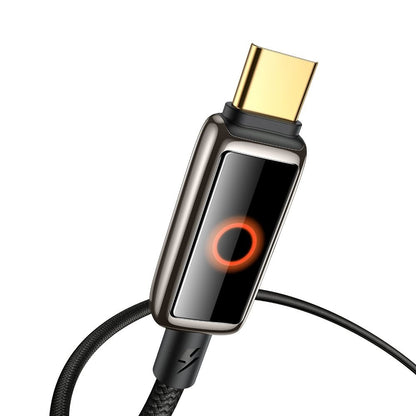 Daten- und Ladekabel USB-C - USB-C McDodo CA-6680 Auto Power Off, 100W, 1.2m, Schwarz