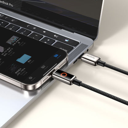 Daten- und Ladekabel USB-C - USB-C McDodo CA-6680 Auto Power Off, 100W, 1.2m, Schwarz