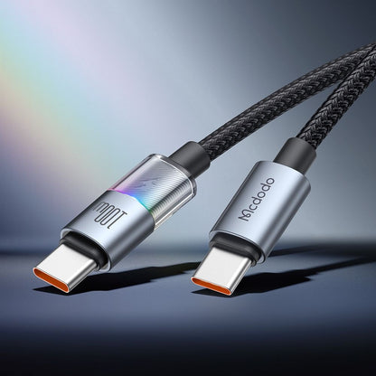 USB-C Data and Charging Cable - USB-C McDodo CA-8200 Colorful, 100W, 1.2m, Black