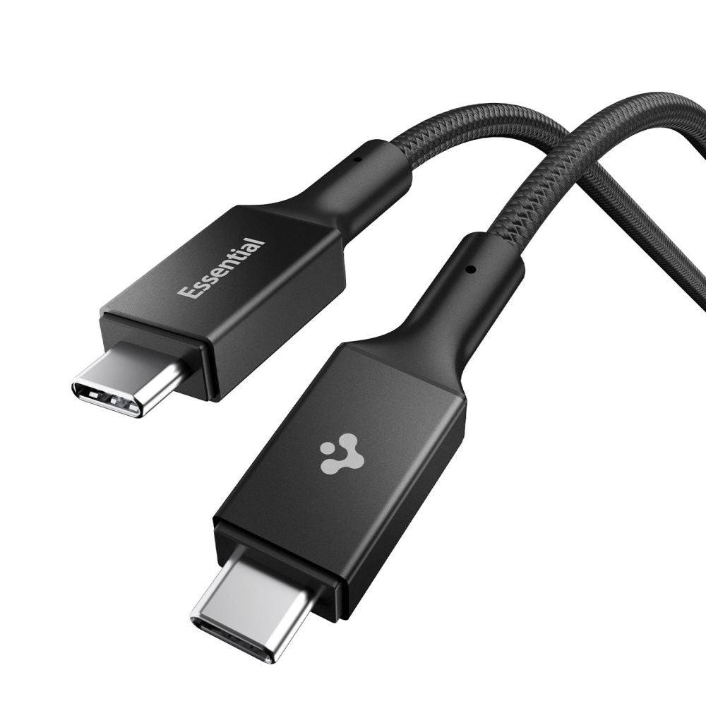 Daten- und Ladekabel USB-C - USB-C Spigen EB10015CC, 100W, 1.5m, Schwarz ACA10421