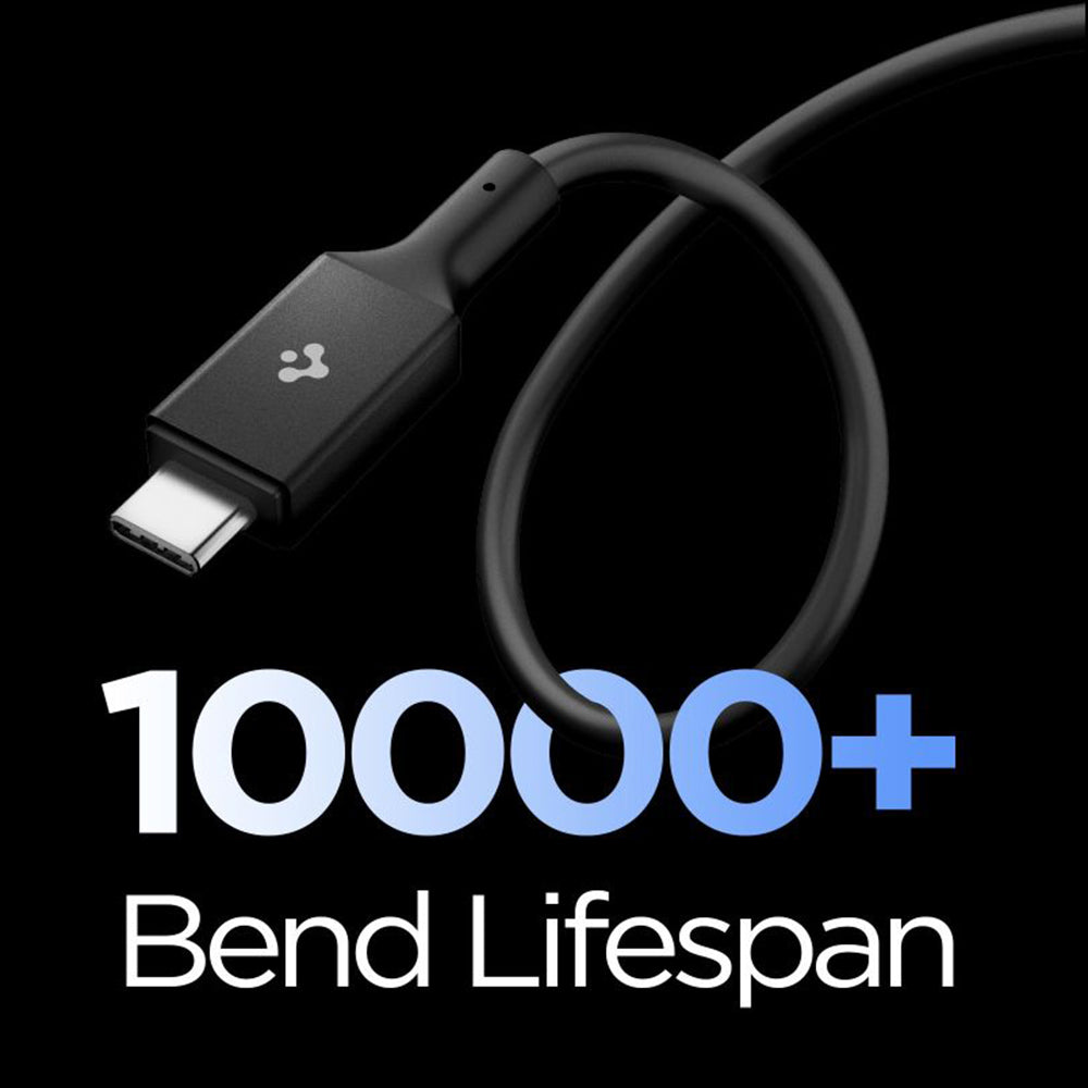 Daten- und Ladekabel USB-C - USB-C Spigen EB24012CC, 240W, 1.2m, Schwarz ACA09461