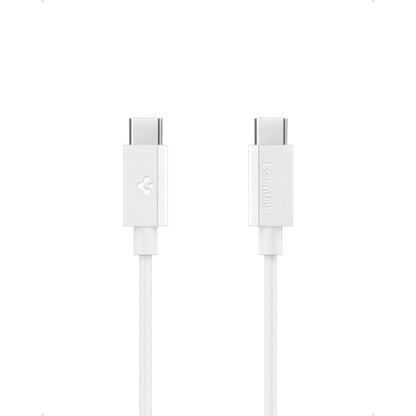 USB-C Daten- und Ladekabel - USB-C Spigen Essential, 60W, 1m, Weiß
