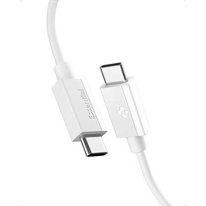 USB-C Daten- und Ladekabel - USB-C Spigen Essential, 60W, 2m, Weiß
