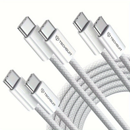 Daten- und Ladekabel USB-C - USB-C Techsuit PCB114D, 60W, 1m, Schwarz