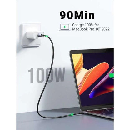 USB-C Daten- und Ladekabel - USB-C UGREEN L502, 100W, 1m, Schwarz
