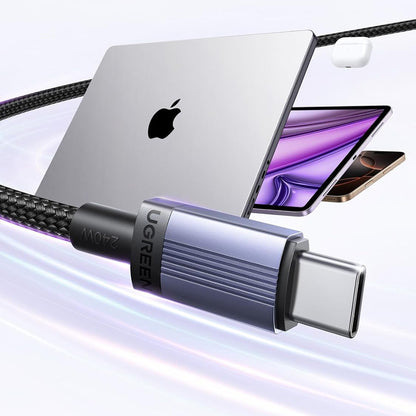 Daten- und Ladekabel USB-C - USB-C UGREEN L532, 240W, 0,5m, Grau