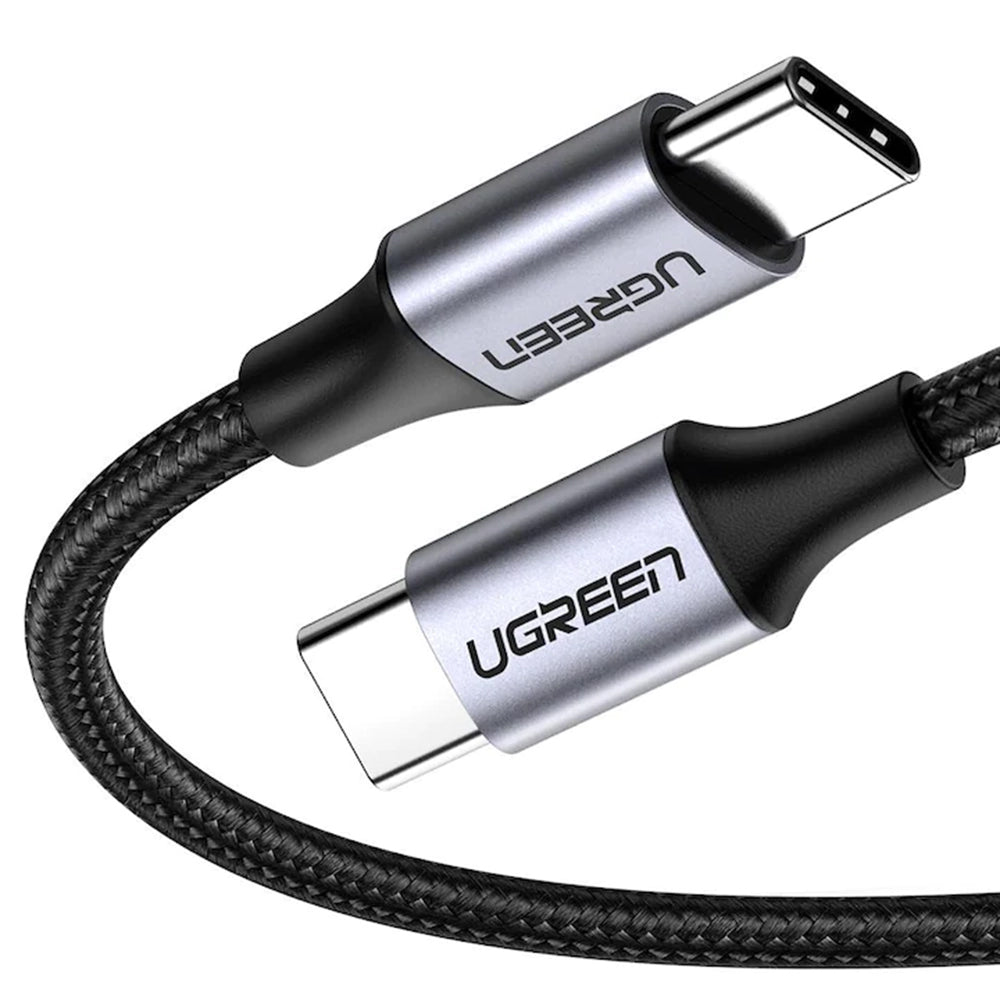 USB-C-auf-USB-C-Daten- und Ladekabel UGREEN US261 (50152), 60 W, 2 m, Grau